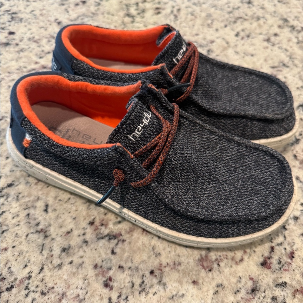 Kids Hey Dudes navy/black and Tangerine